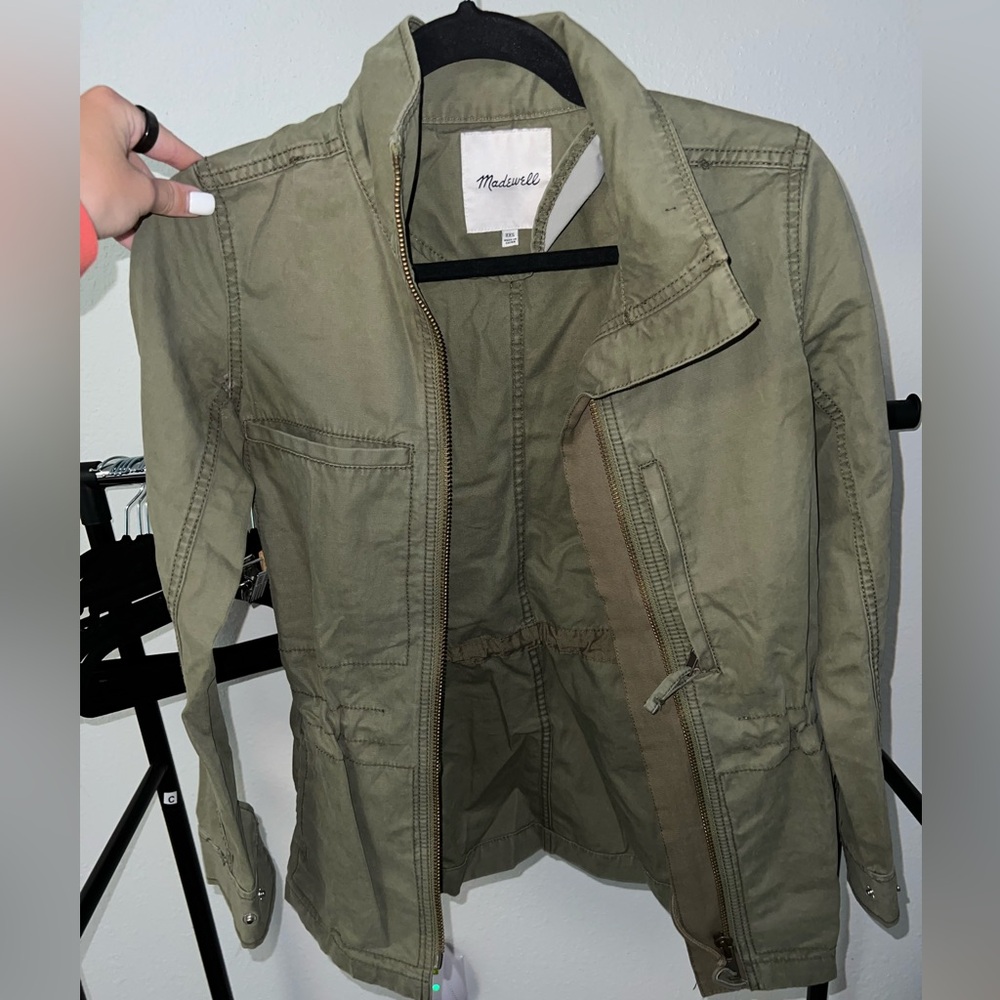 Madewell XXS green cargo jacket.